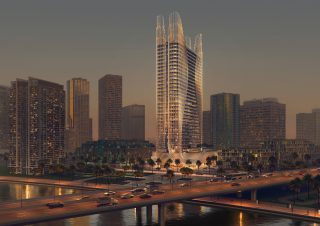 Édifice moderne de grande hauteur à Business Bay, Dubaï